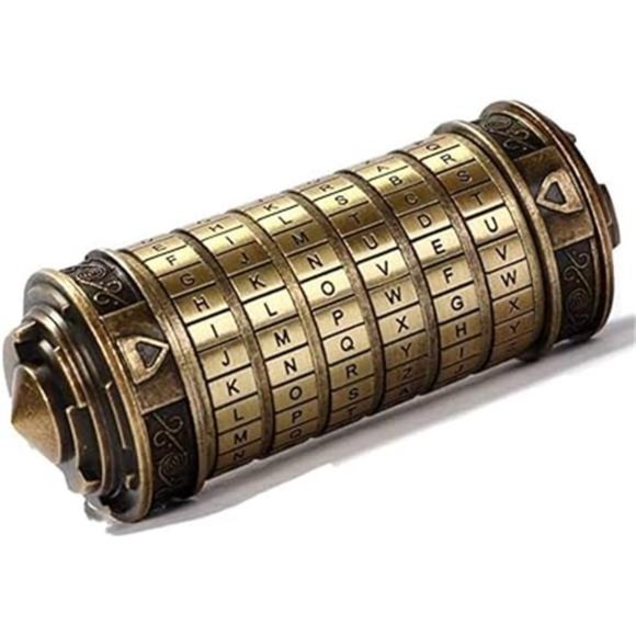 Cryptex Da Vinci Code Mini Cryptex Lock Puzzle Boxes with Hidden Compartments - Picture 1 of 6
